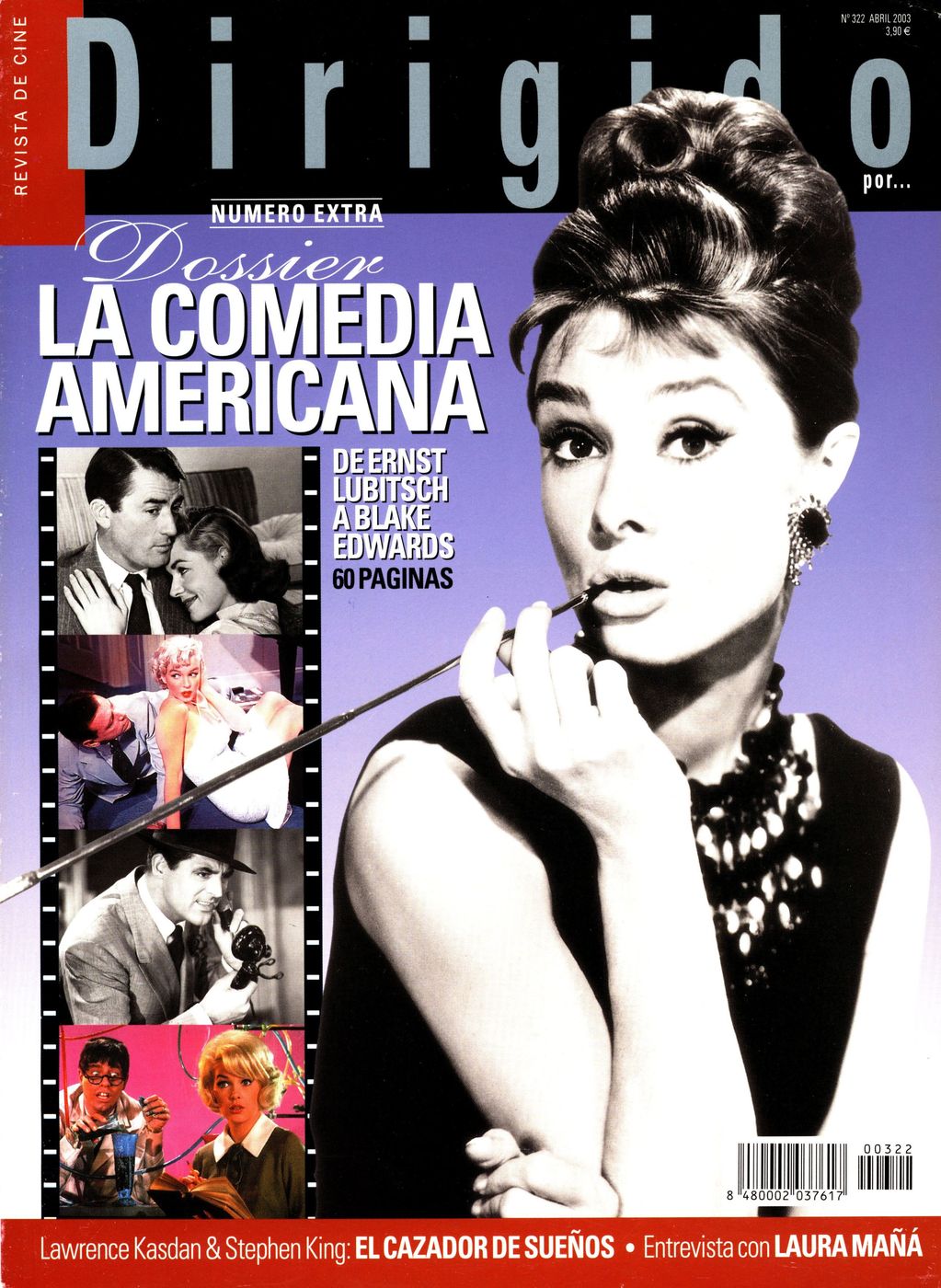 DIRIGIDO POR... magazine side cover Issue 322 April 2003