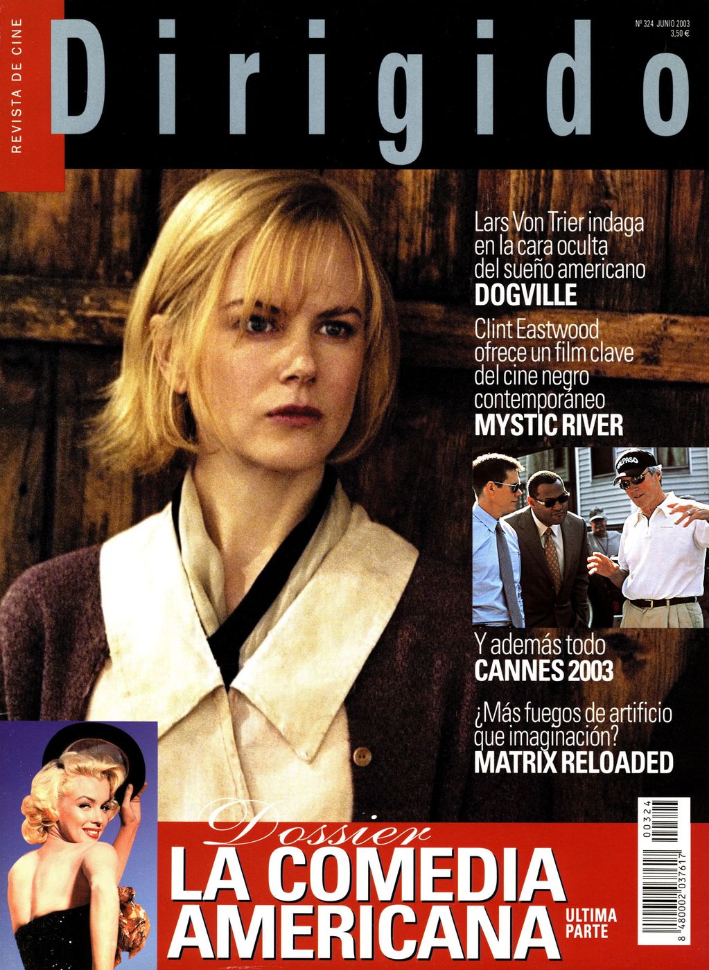 DIRIGIDO POR... magazine side cover Issue 324 June 2003
