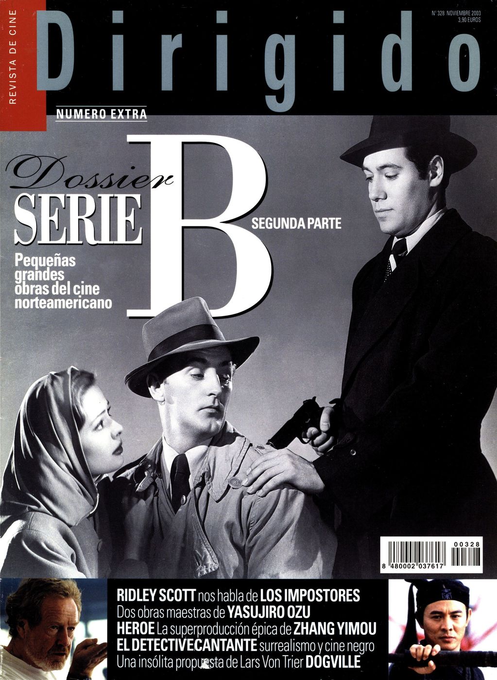 DIRIGIDO POR... magazine side cover Issue 328 November 2003