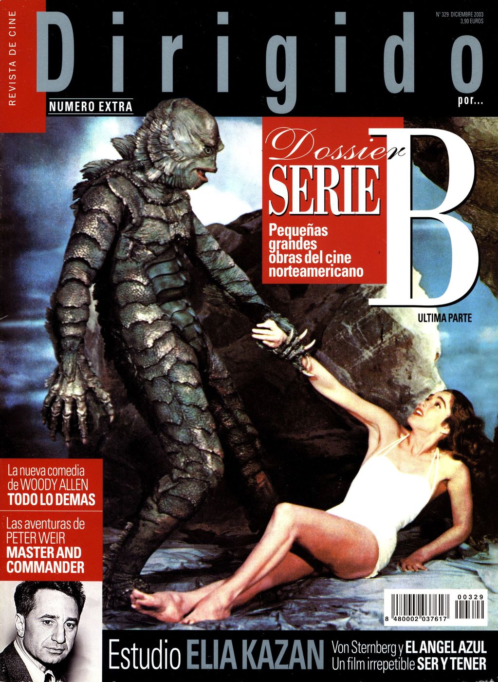 DIRIGIDO POR... magazine side cover Issue 329 December 2003