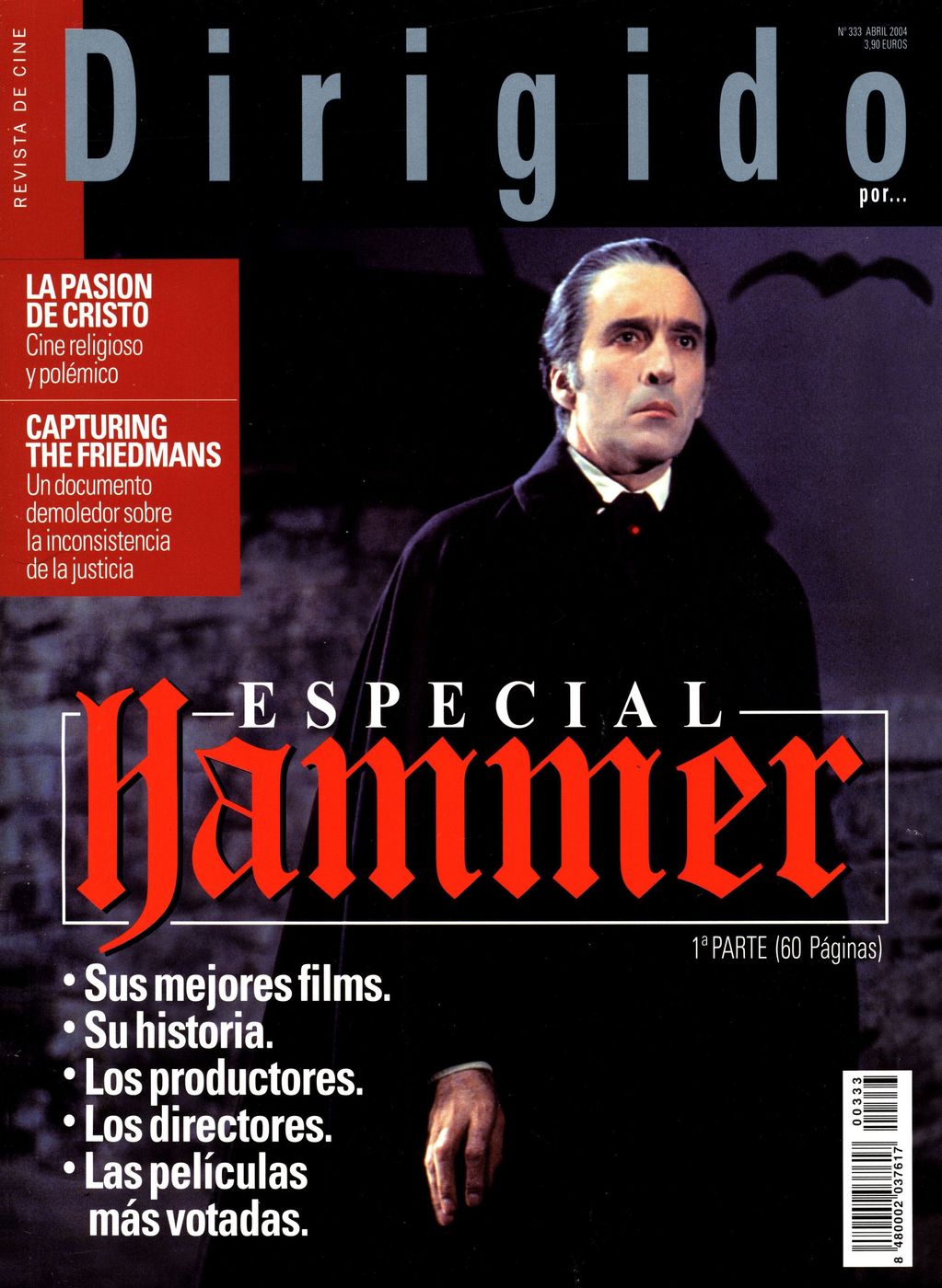 DIRIGIDO POR... magazine side cover Issue 333 April 2004