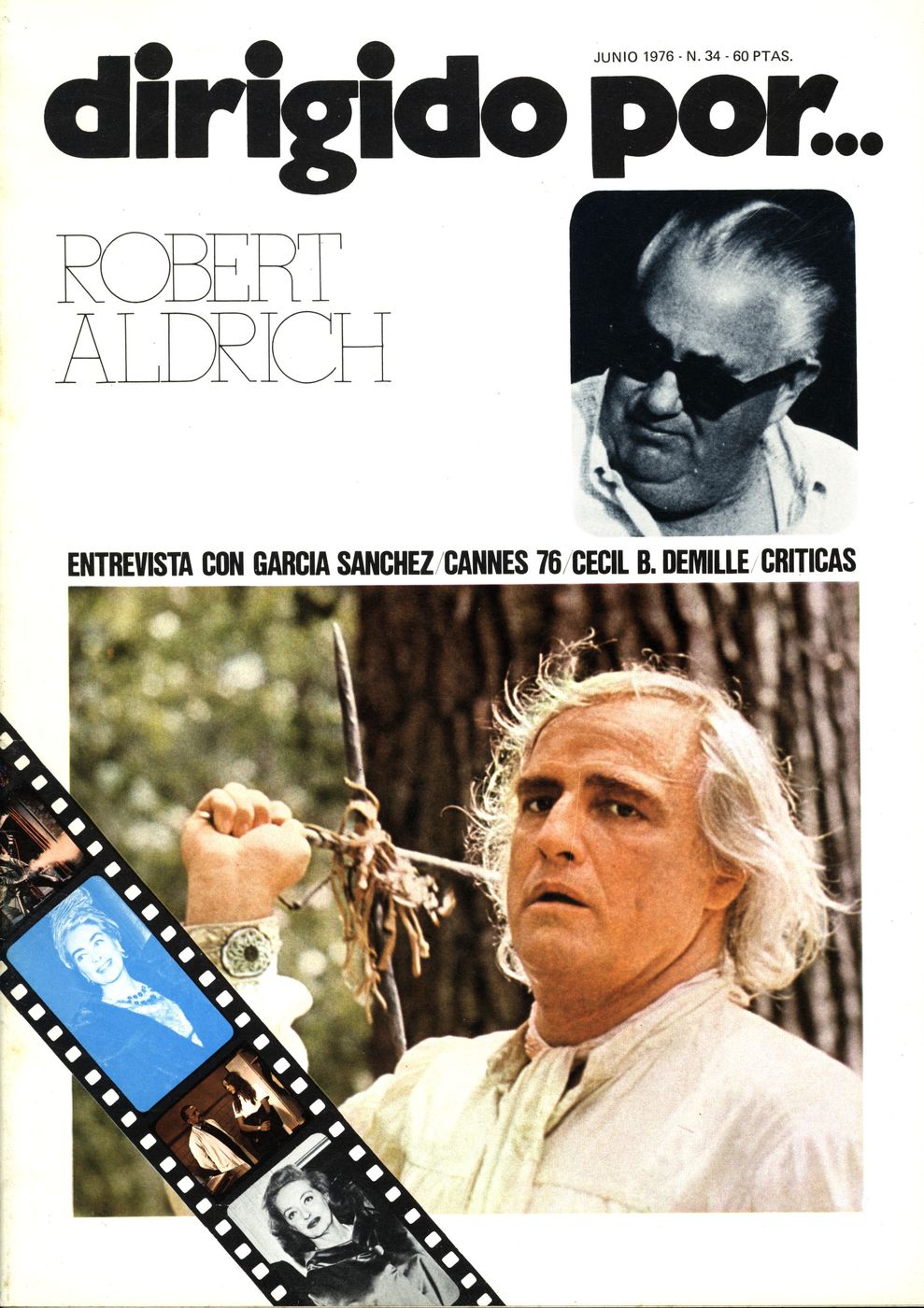 DIRIGIDO POR... magazine side cover Issue 34 June 1976
