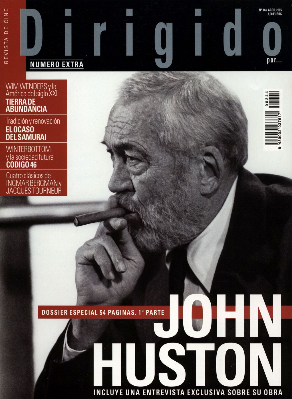 DIRIGIDO POR... magazine side cover Issue 344 April 2005