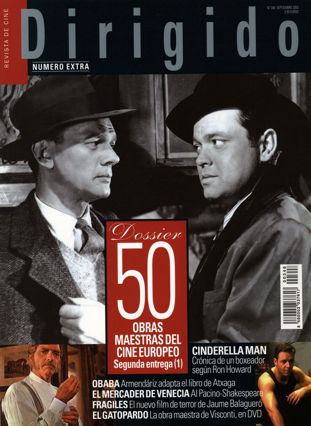 DIRIGIDO POR... magazine side cover Issue 348 September 2005
