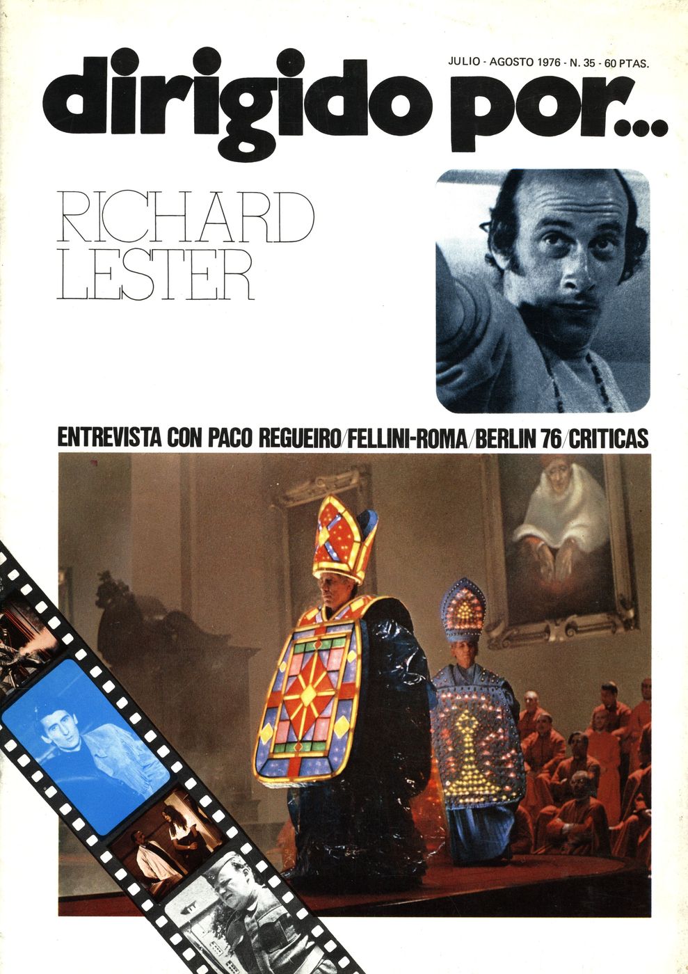 DIRIGIDO POR... magazine side cover Issue 35 July/August 1976
