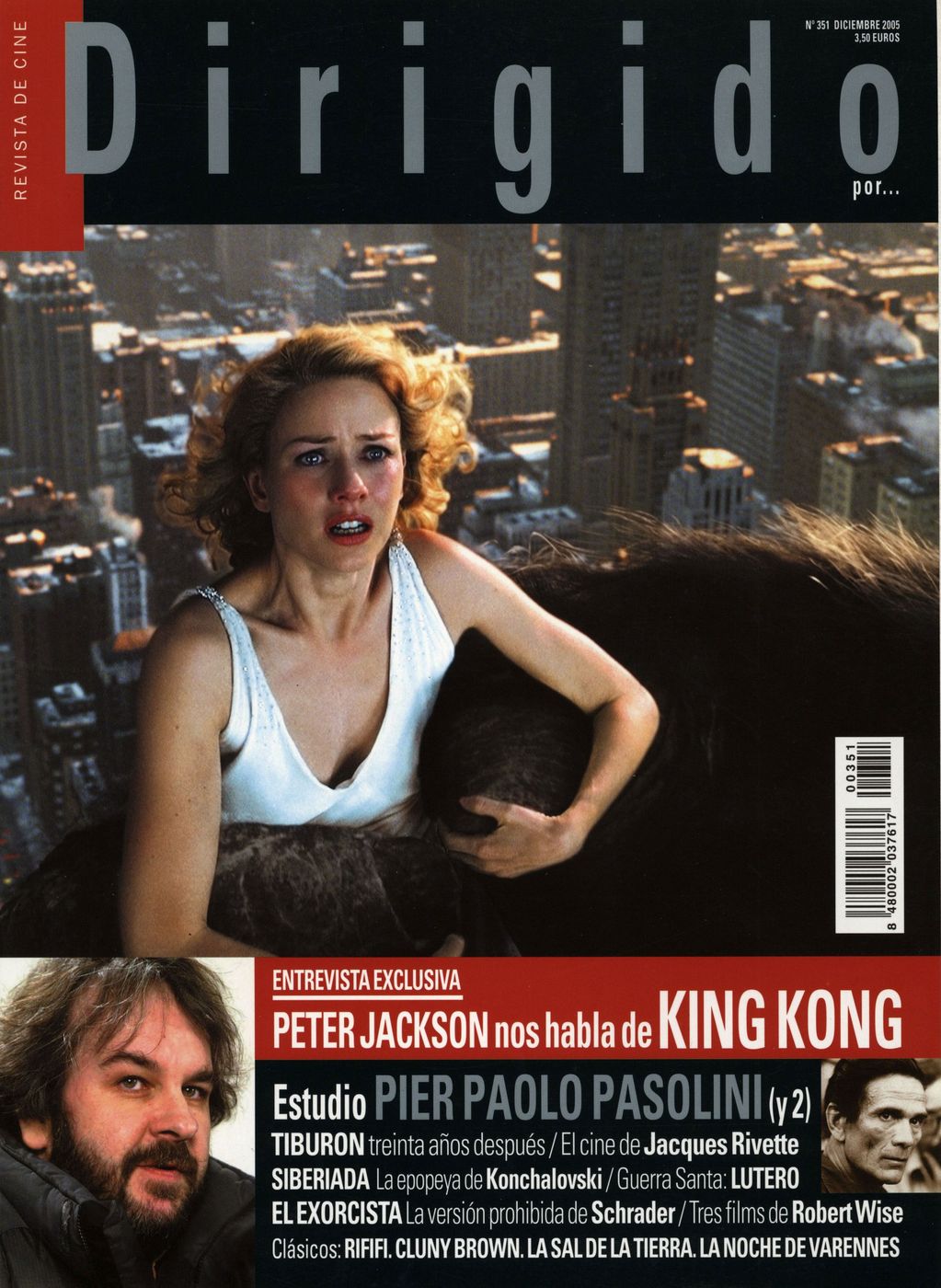 DIRIGIDO POR... magazine side cover Issue 351 December 2005