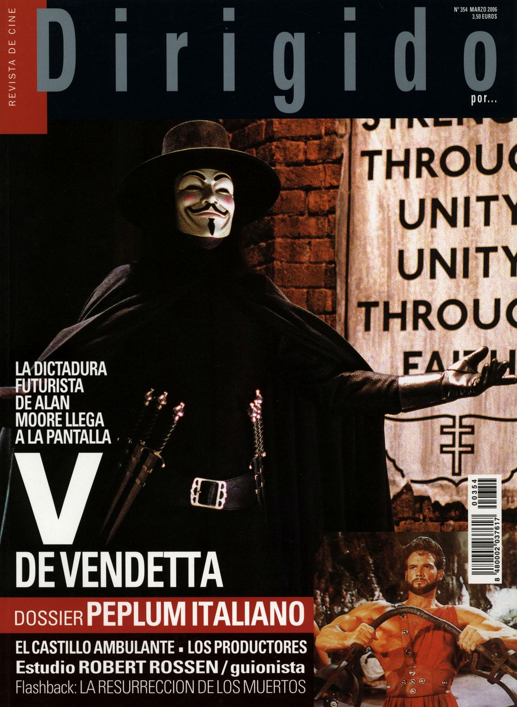 DIRIGIDO POR... magazine side cover Issue 354 March 2006