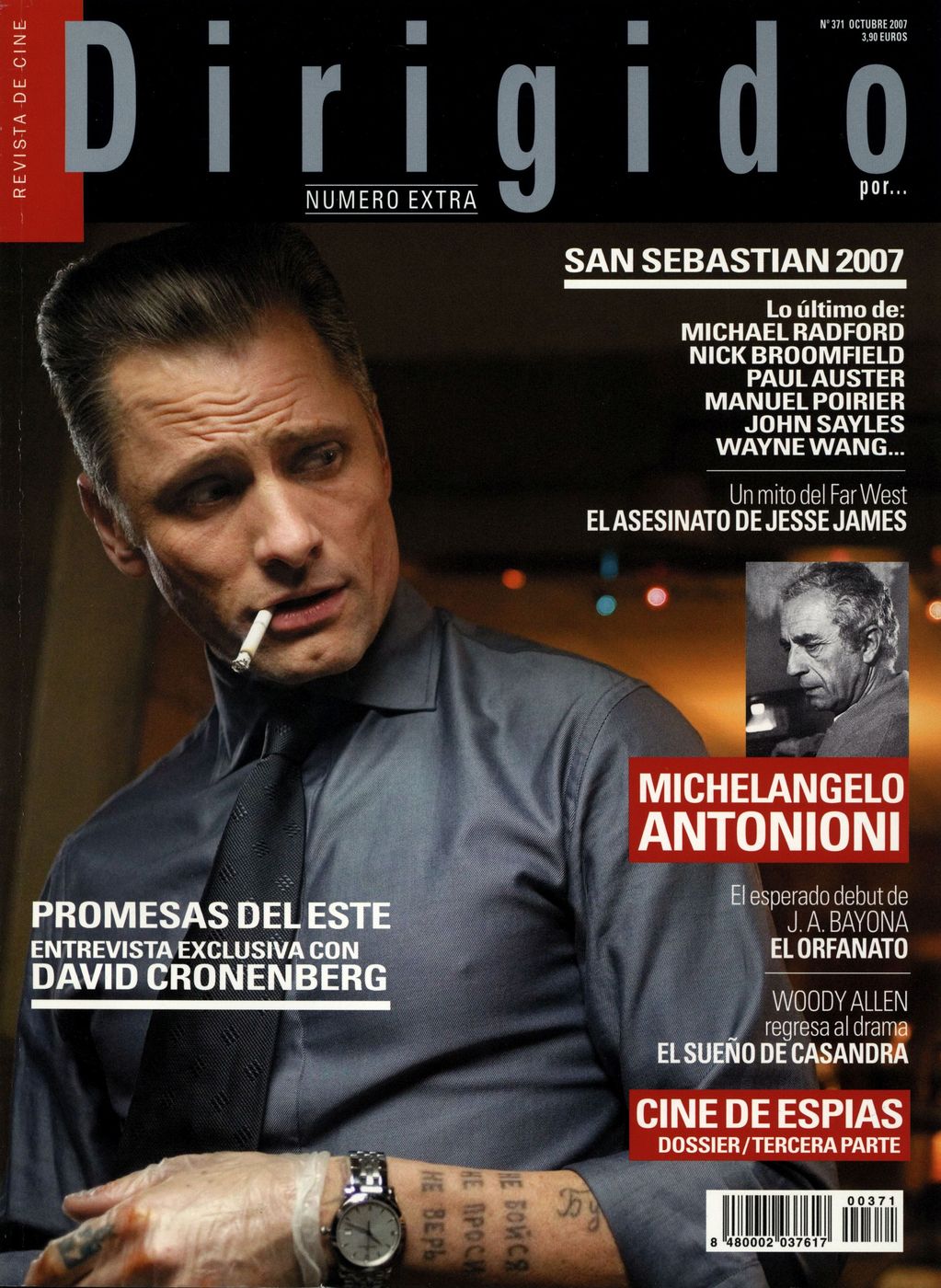 DIRIGIDO POR... magazine side cover Issue 371 October 2007