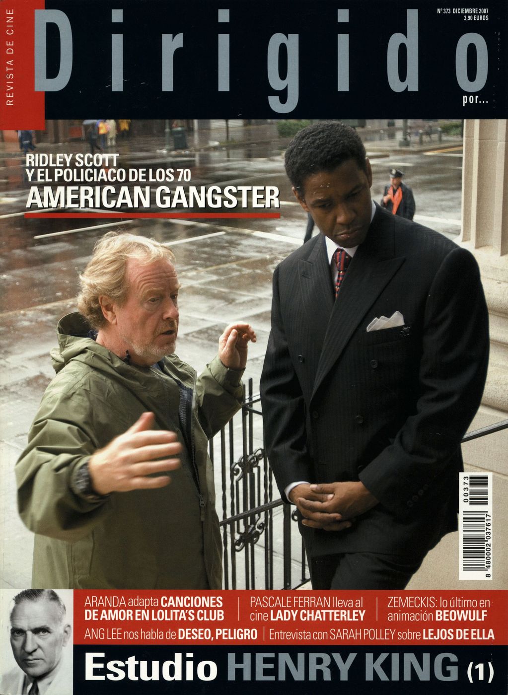 DIRIGIDO POR... magazine side cover Issue 373 December 2007