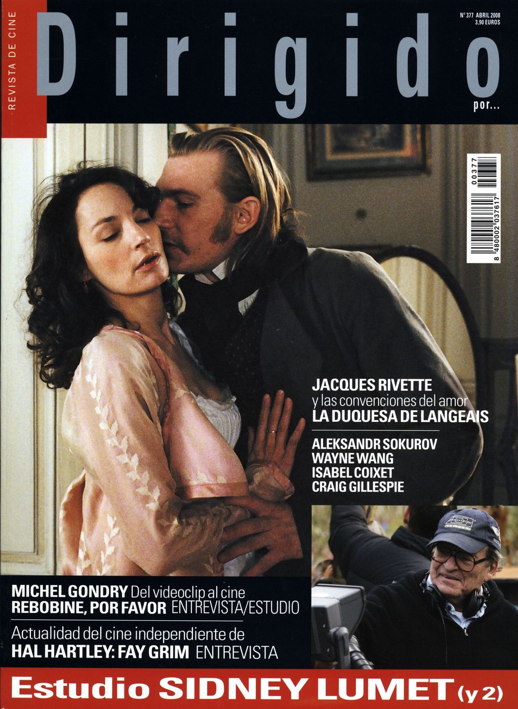 DIRIGIDO POR... magazine side cover Issue 377 April 2008
