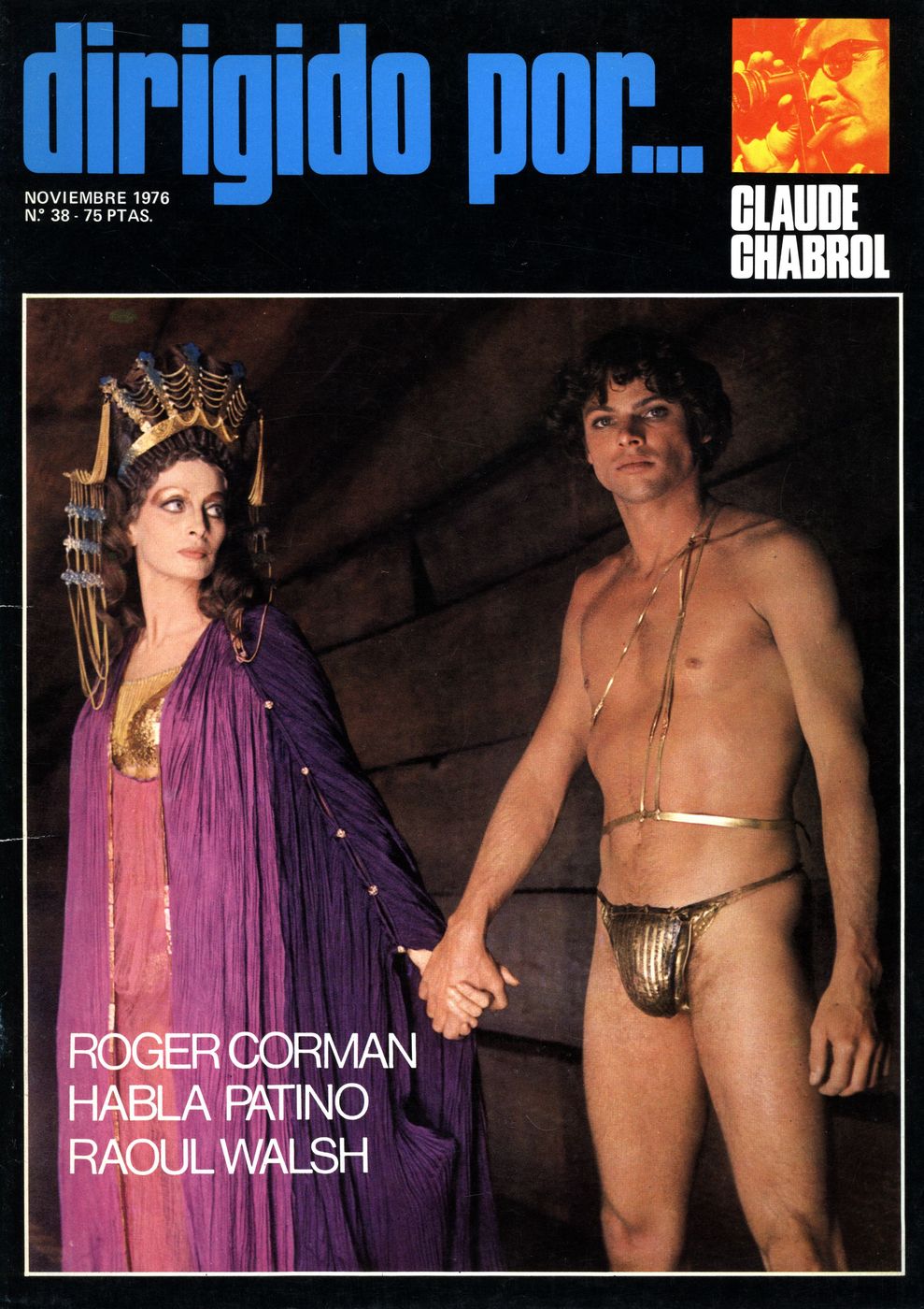 DIRIGIDO POR... magazine side cover Issue 38 November 1976