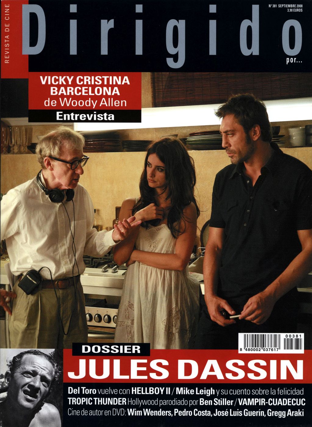 DIRIGIDO POR... magazine side cover Issue 381 September 2008