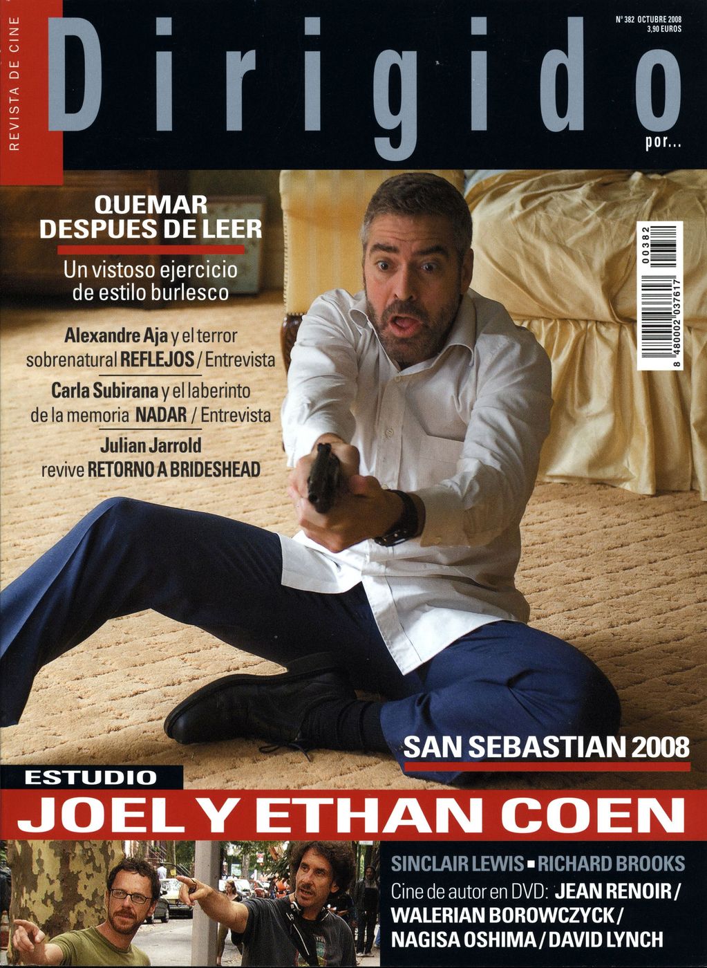 DIRIGIDO POR... magazine side cover Issue 382 October 2008