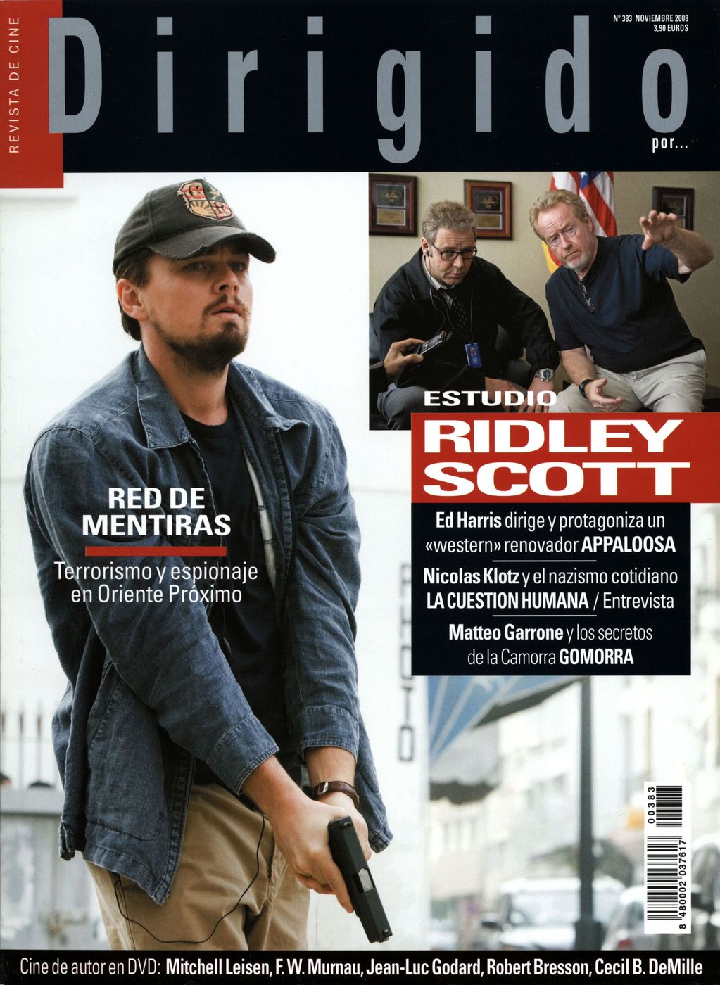 DIRIGIDO POR... magazine side cover Issue 383 November 2008