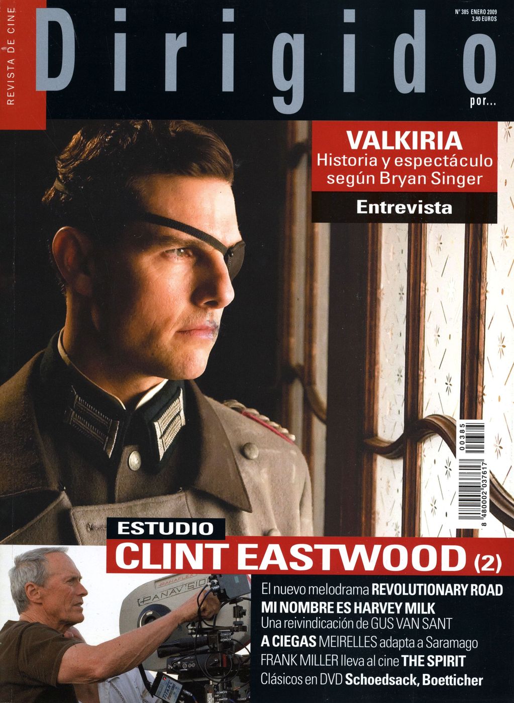 DIRIGIDO POR... magazine side cover Issue 385 January 2009
