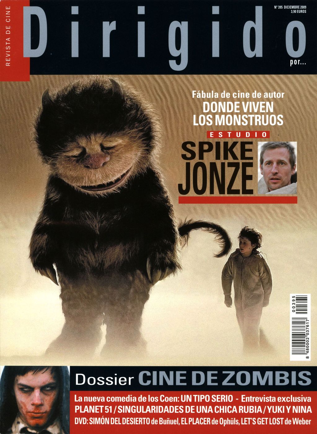 DIRIGIDO POR... magazine side cover Issue 395 December 2009