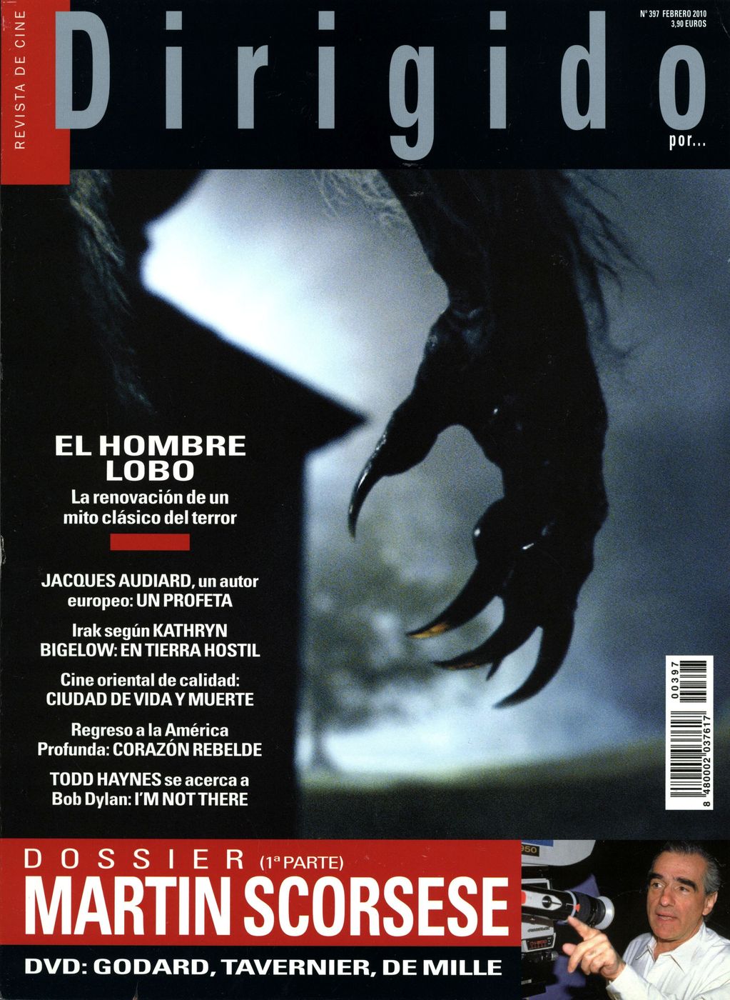 DIRIGIDO POR... magazine side cover Issue 397 February 2010