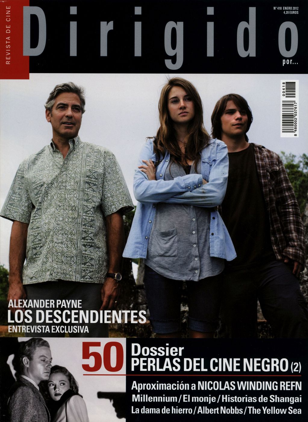 DIRIGIDO POR... magazine side cover Issue 418 January 2012