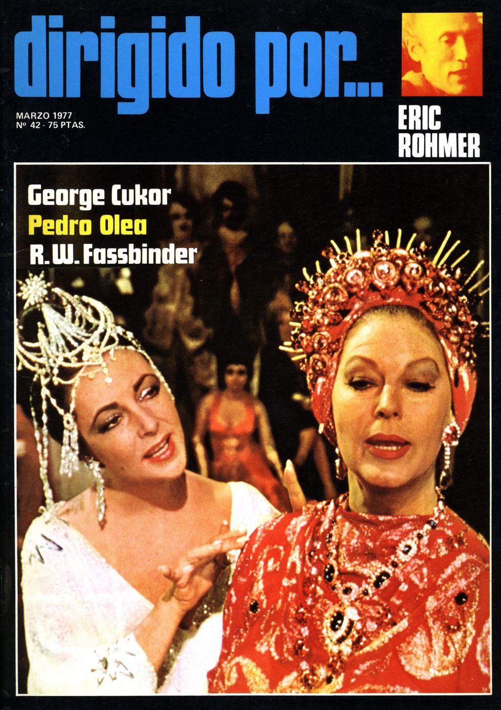 DIRIGIDO POR... magazine side cover Issue 42 March 1977