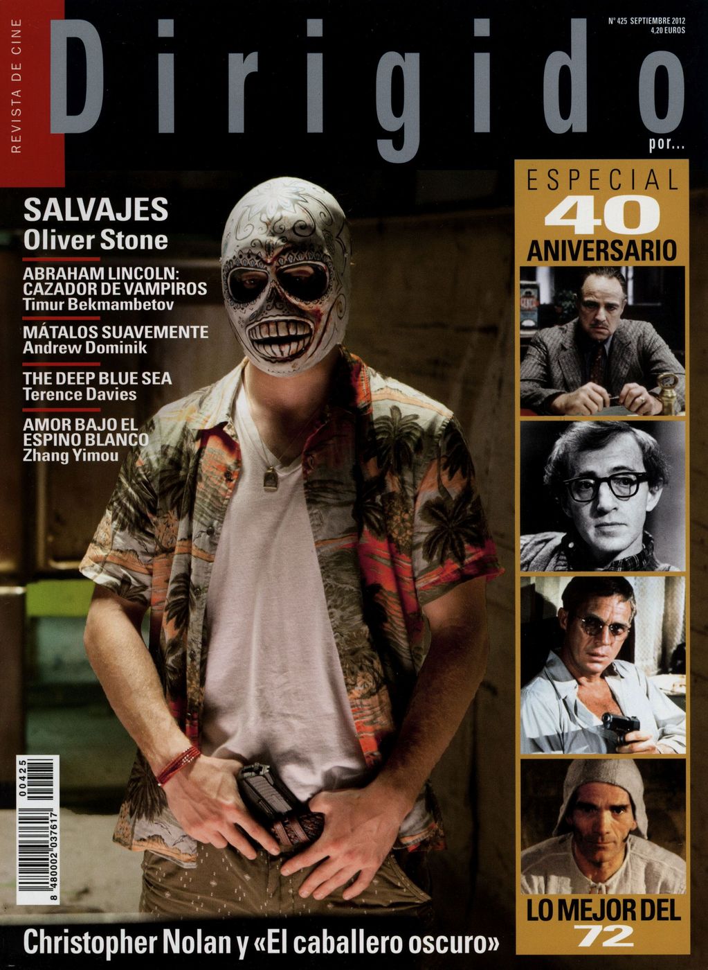DIRIGIDO POR... magazine side cover Issue 425 September 2012