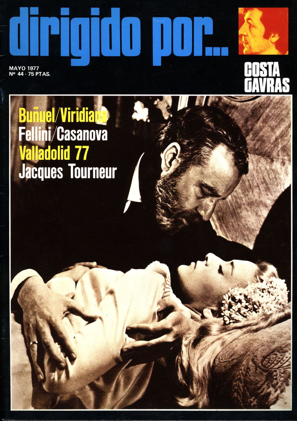 DIRIGIDO POR... magazine side cover Issue 44 May 1977