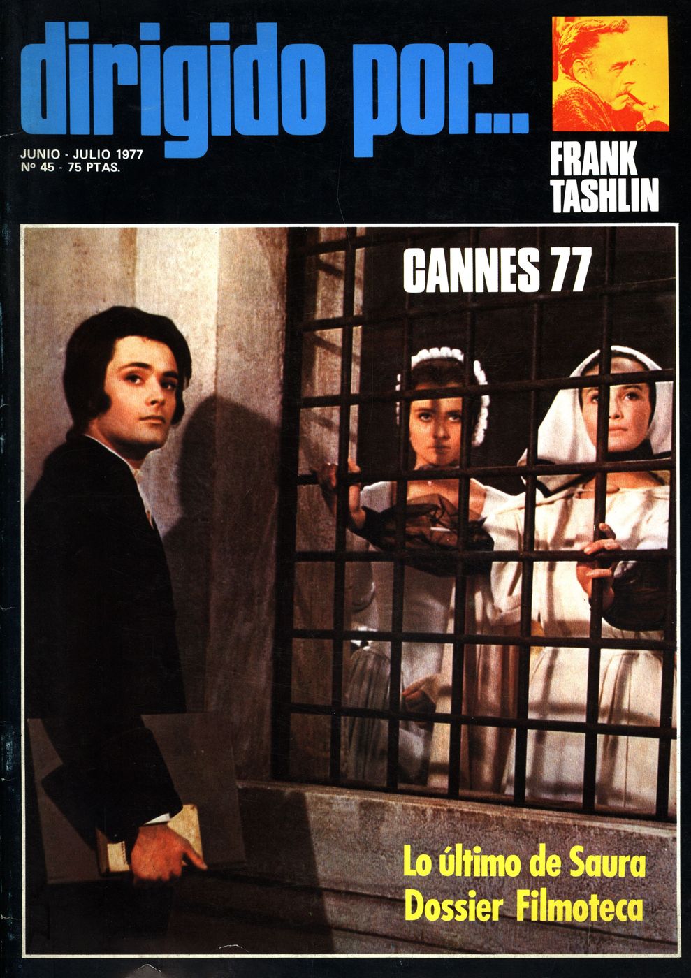 DIRIGIDO POR... magazine side cover Issue 45 June/July 1977