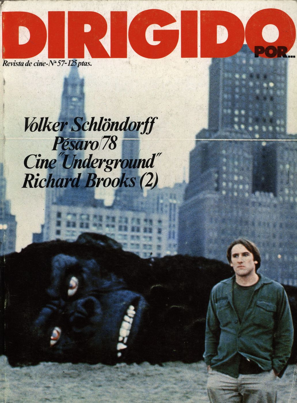 DIRIGIDO POR... magazine side cover Issue 57 September 1978