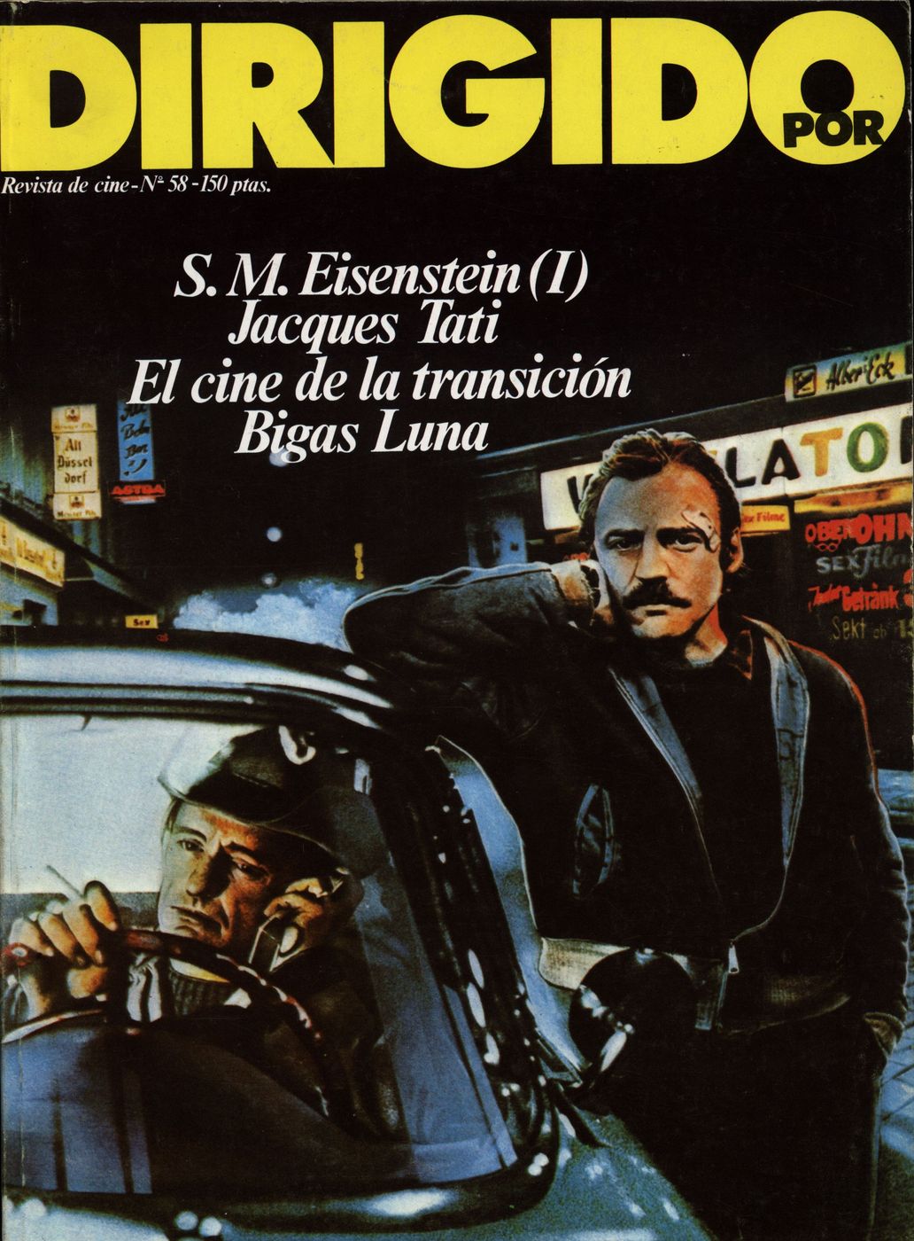 DIRIGIDO POR... magazine side cover Issue 58 October 1978