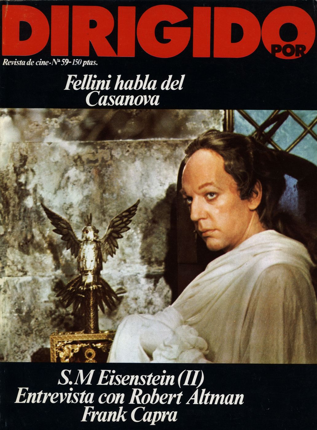DIRIGIDO POR... magazine side cover Issue 59 November/December 1978