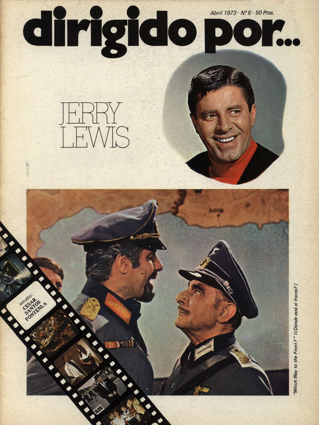 DIRIGIDO POR... magazine side cover Issue 6 April 1973