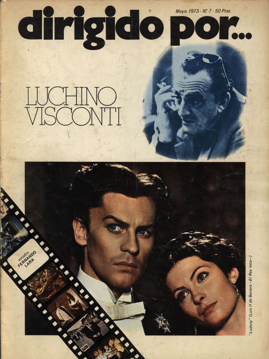 DIRIGIDO POR... magazine side cover Issue 7 May 1973