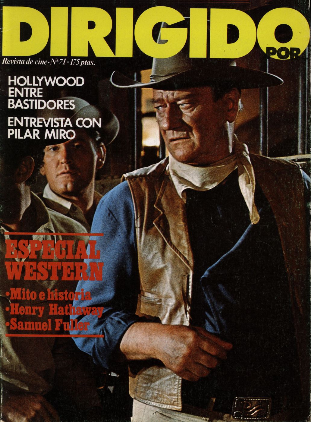 DIRIGIDO POR... magazine side cover Issue 71 March 1980