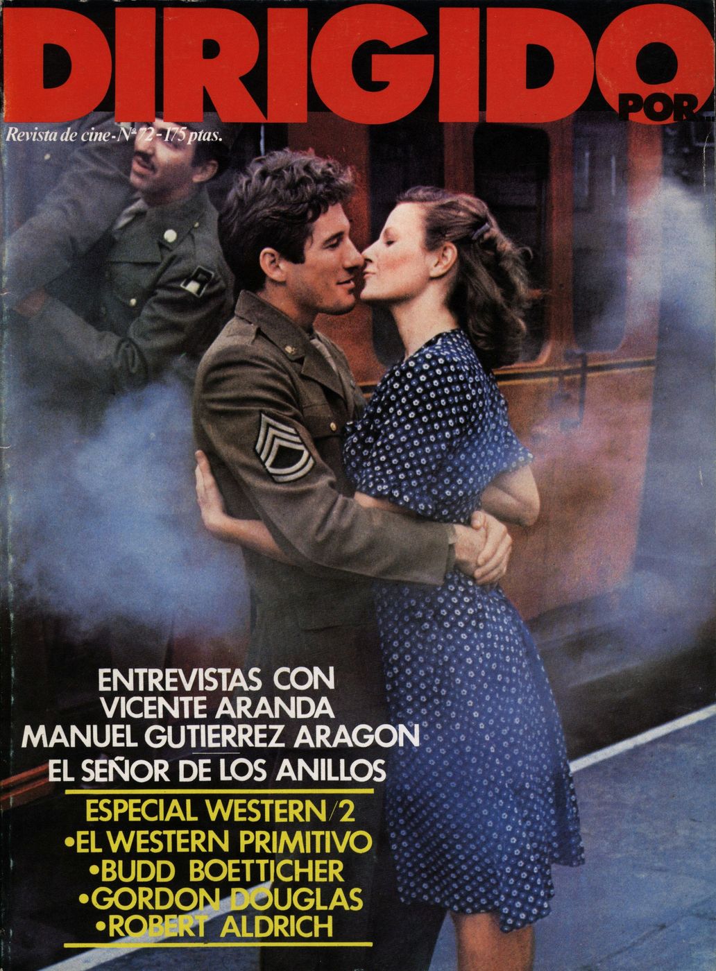 DIRIGIDO POR... magazine side cover Issue 72 April 1980