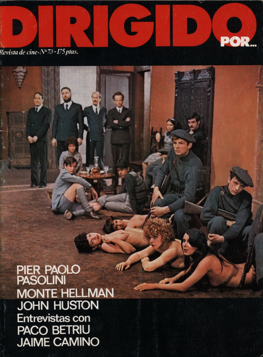 DIRIGIDO POR... magazine side cover Issue 73 May 1980