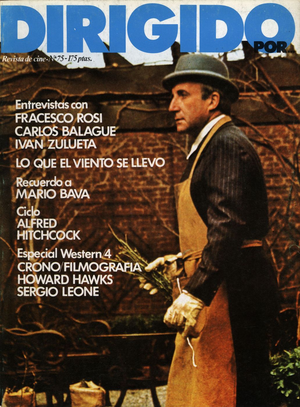 DIRIGIDO POR... magazine side cover Issue 75 August/September 1980