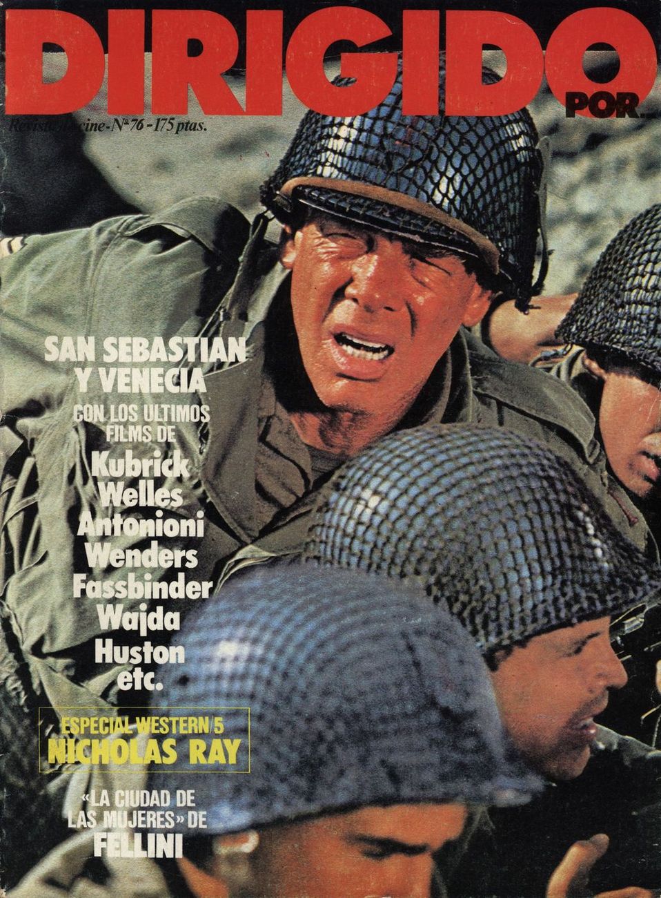 DIRIGIDO POR... magazine side cover Issue 76 October 1980