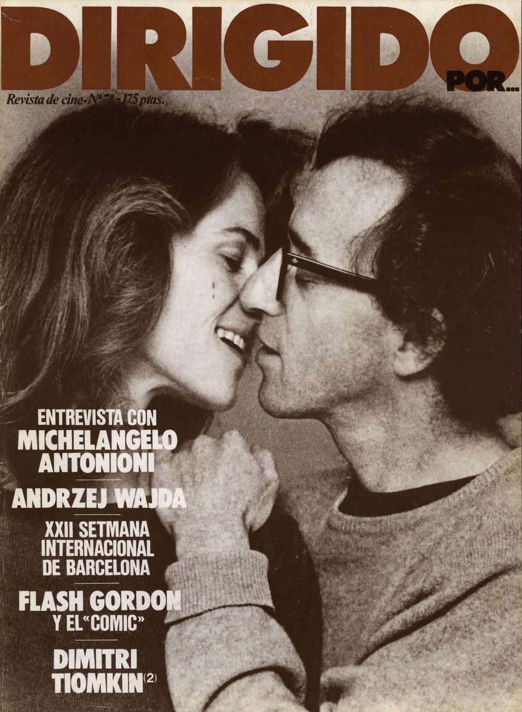 DIRIGIDO POR... magazine side cover Issue 78 December 1980
