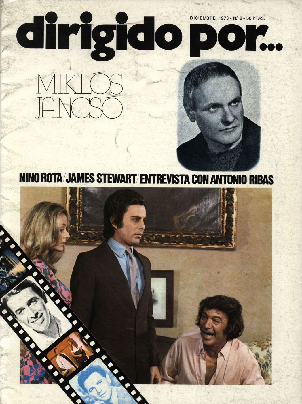 DIRIGIDO POR... magazine side cover Issue 8 December 1973