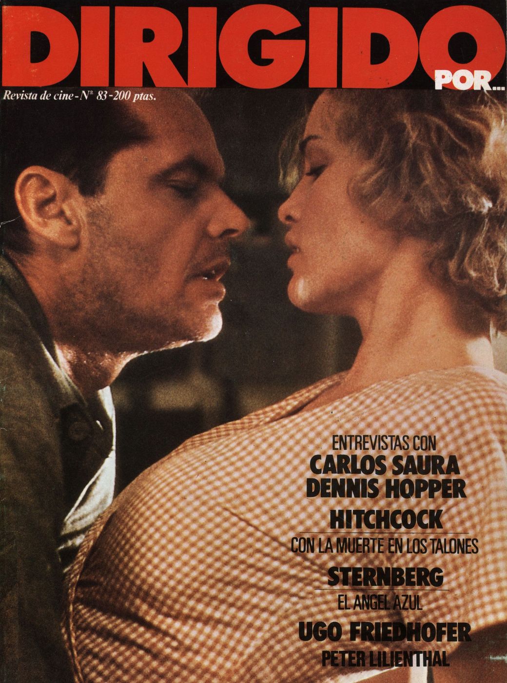 DIRIGIDO POR... magazine side cover Issue 83 May 1981