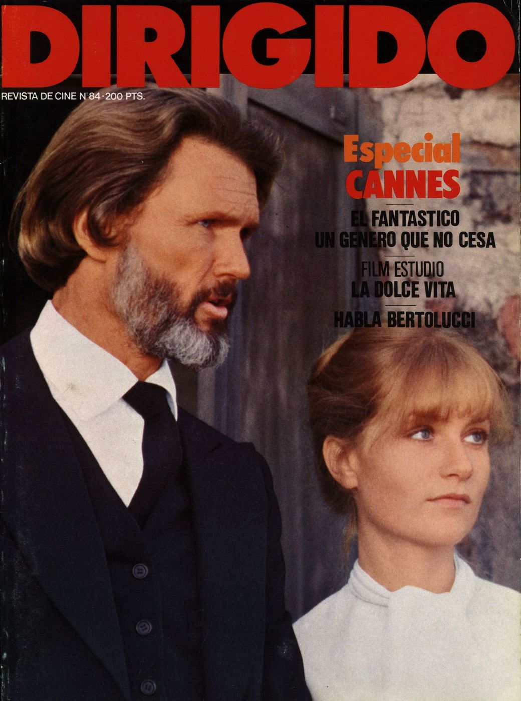 DIRIGIDO POR... magazine side cover Issue 84 June/July 1981