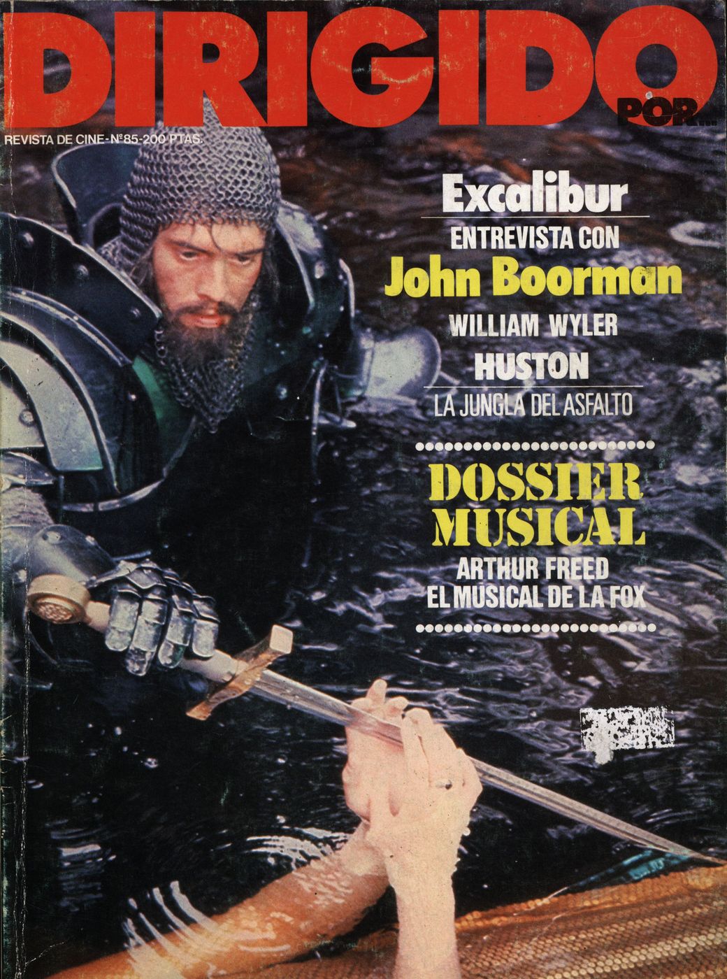DIRIGIDO POR... magazine side cover Issue 85 August/September 1981