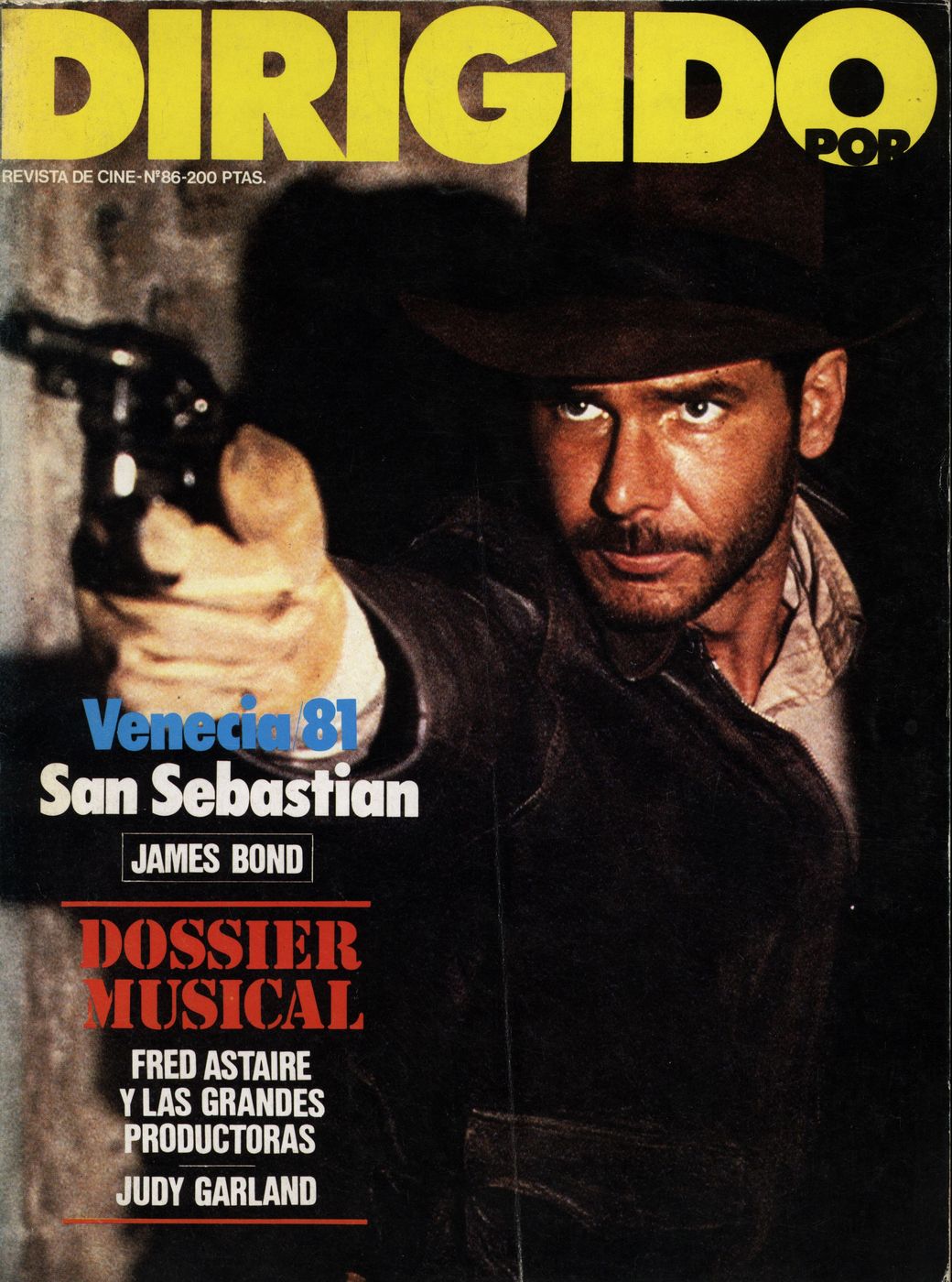 DIRIGIDO POR... magazine side cover Issue 86 October 1981
