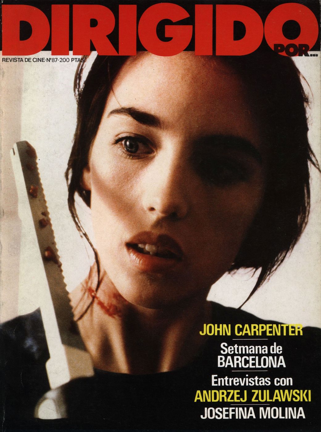 DIRIGIDO POR... magazine side cover Issue 87 November 1981