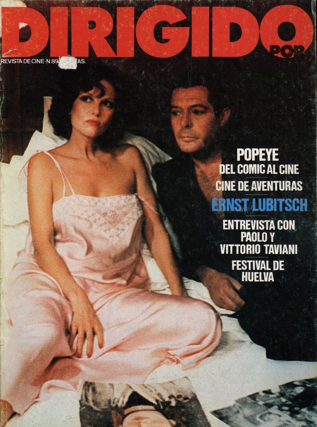 DIRIGIDO POR... magazine side cover Issue 89 January 1982