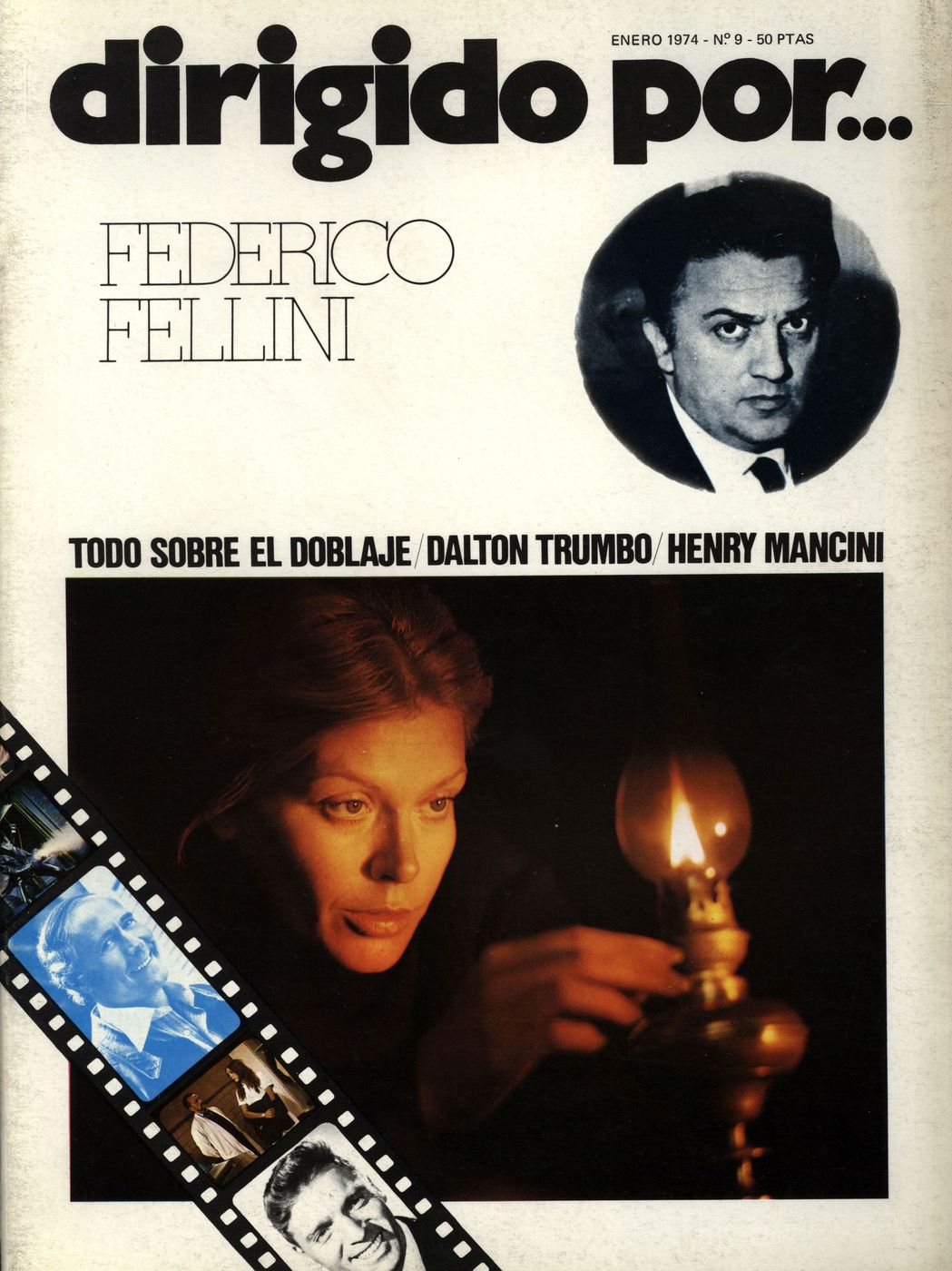DIRIGIDO POR... magazine side cover Issue 9 January 1974