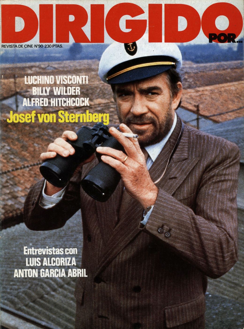 DIRIGIDO POR... magazine side cover Issue 90 February 1982