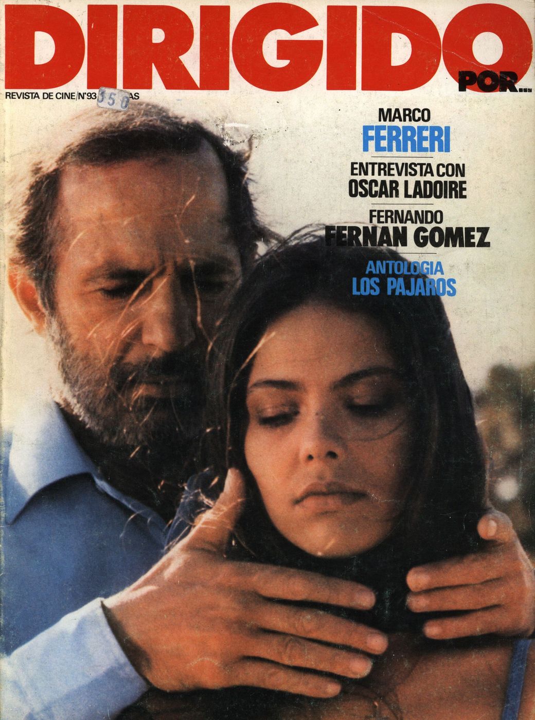 DIRIGIDO POR... magazine side cover Issue 93 May 1982