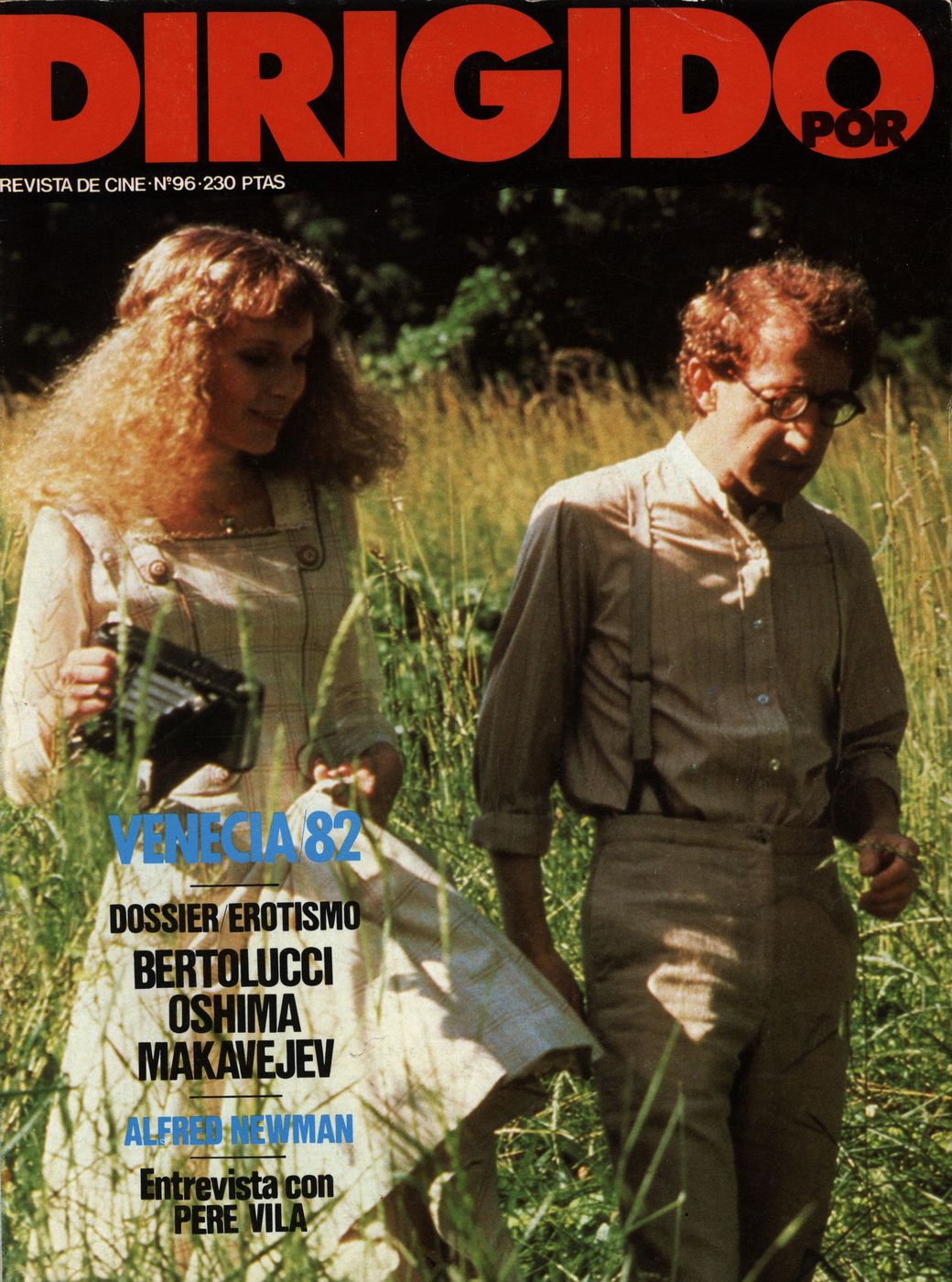 DIRIGIDO POR... magazine side cover Issue 96 September 1982