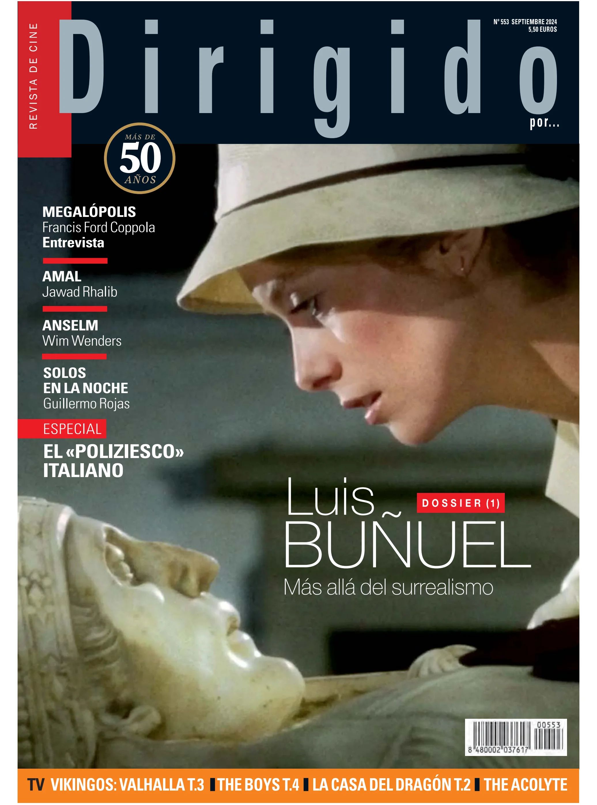 DIRIGIDO POR... magazine side cover Issue 553  September 2024