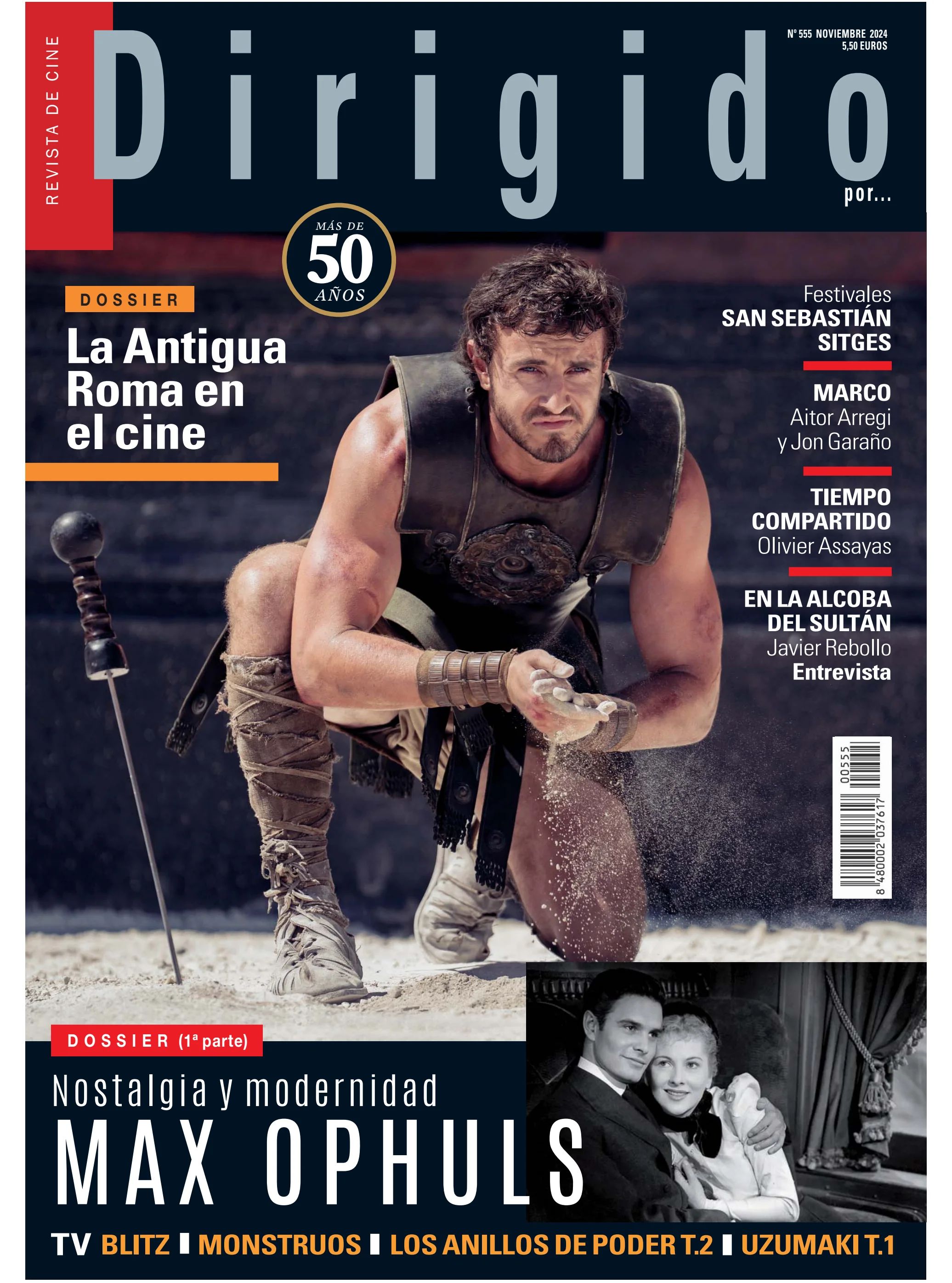 DIRIGIDO POR... magazine side cover Issue 555  November 2024